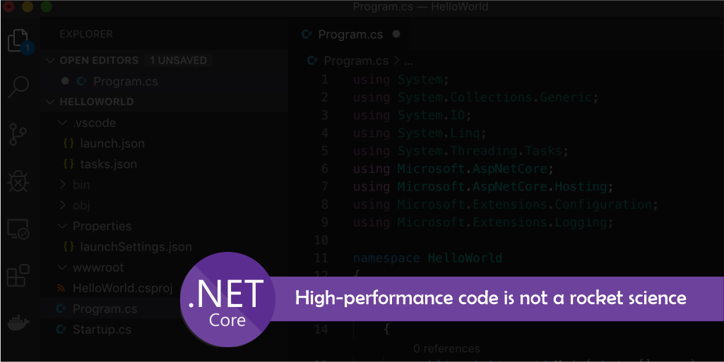 Writing a high performance code is not a rocket science 